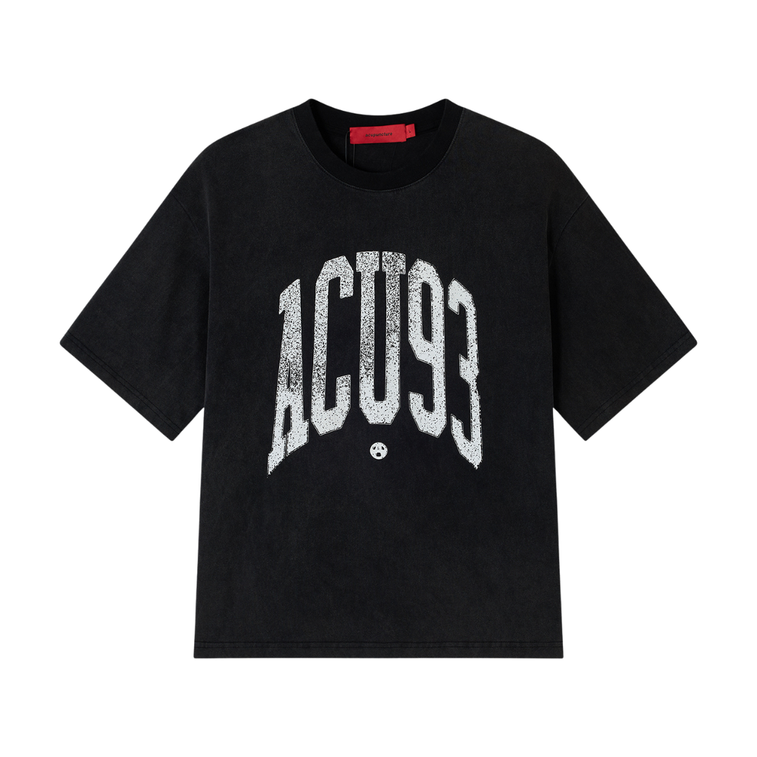 COLLEGE '93 T-SHIRT WASHED BLACK
