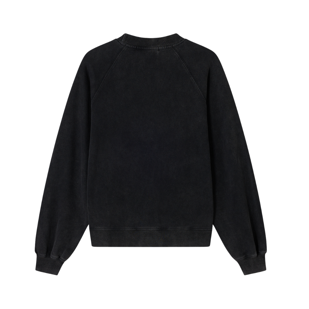 COLLEGE '93 CREWNECK WASHED BLACK