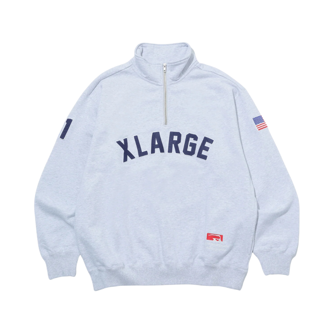 ARCH LOGO HALF ZIP SWEATSHIRT