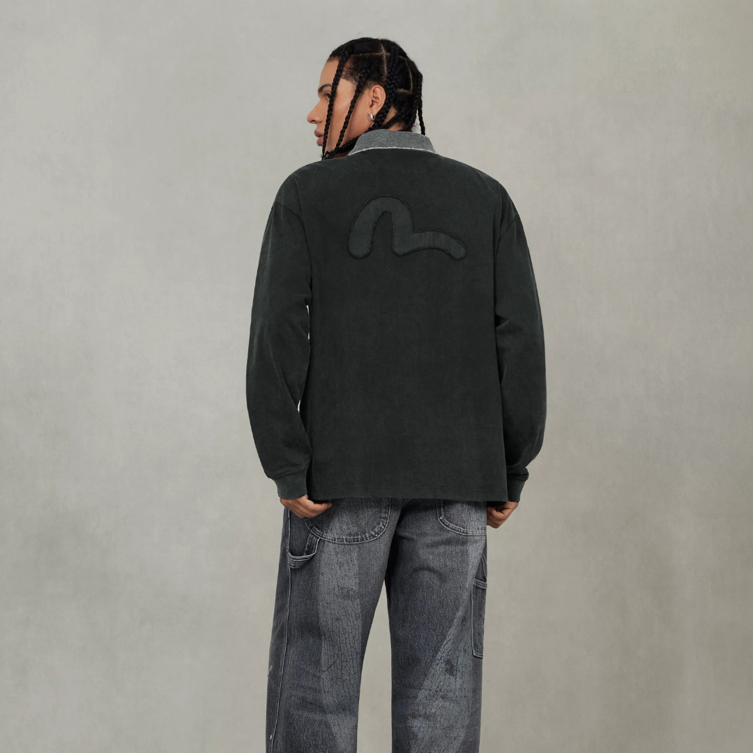 Seagull Appliqué Relax Fit Long-sleeve T-shirt