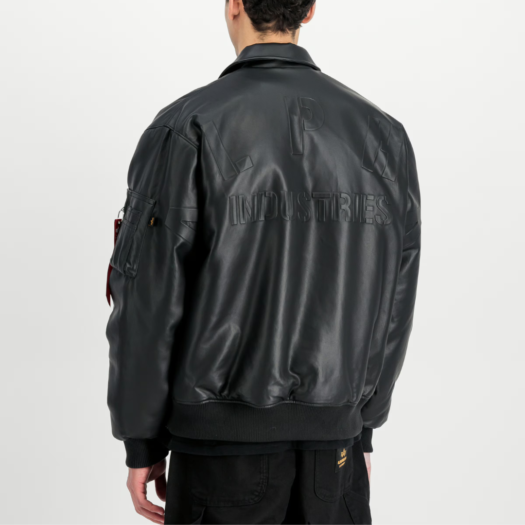 PU College Bomber Jacket