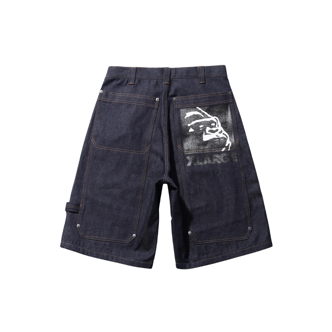 CARPENTER DENIM SHORTS