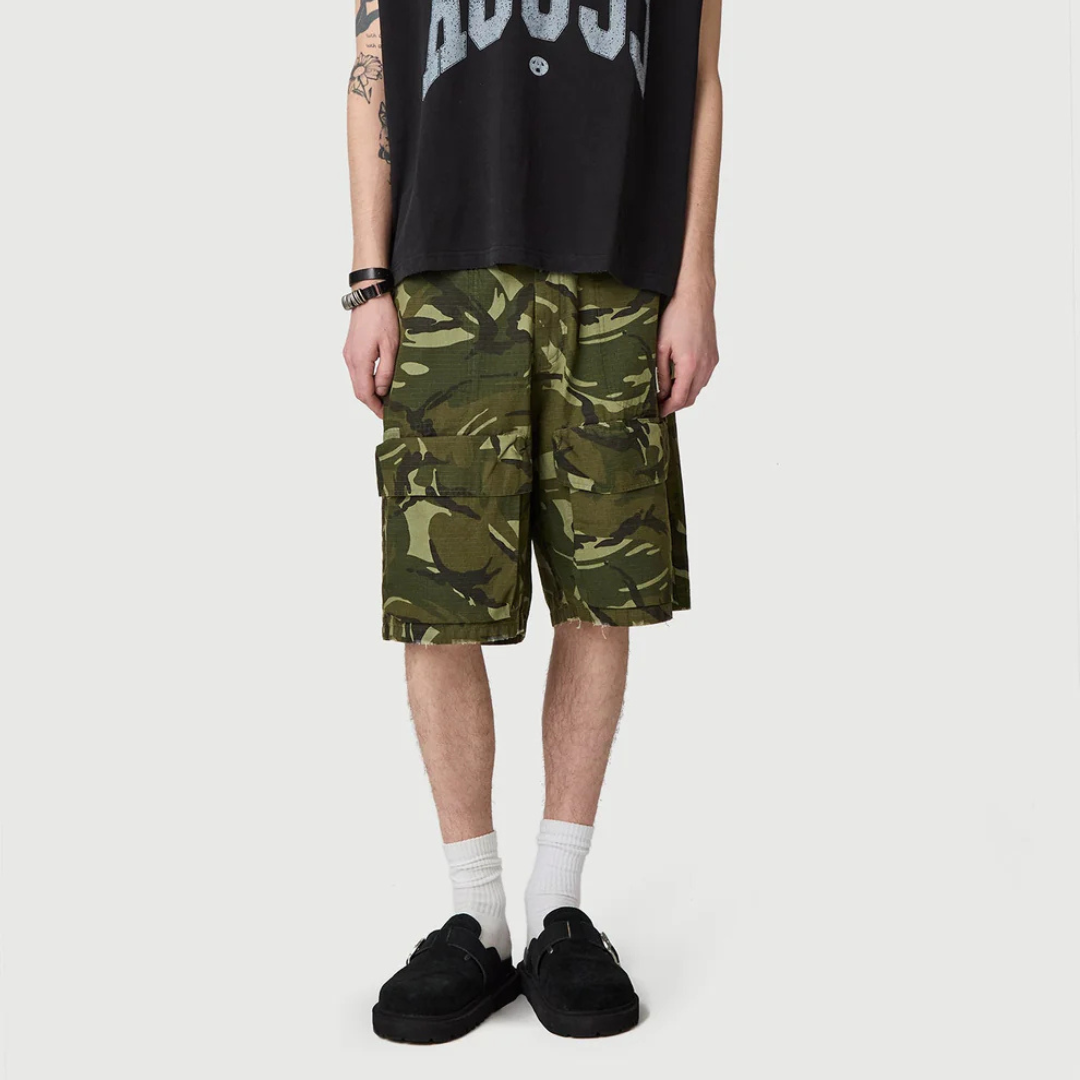 METAL CARGO SHORTS CAMOUFLAGE