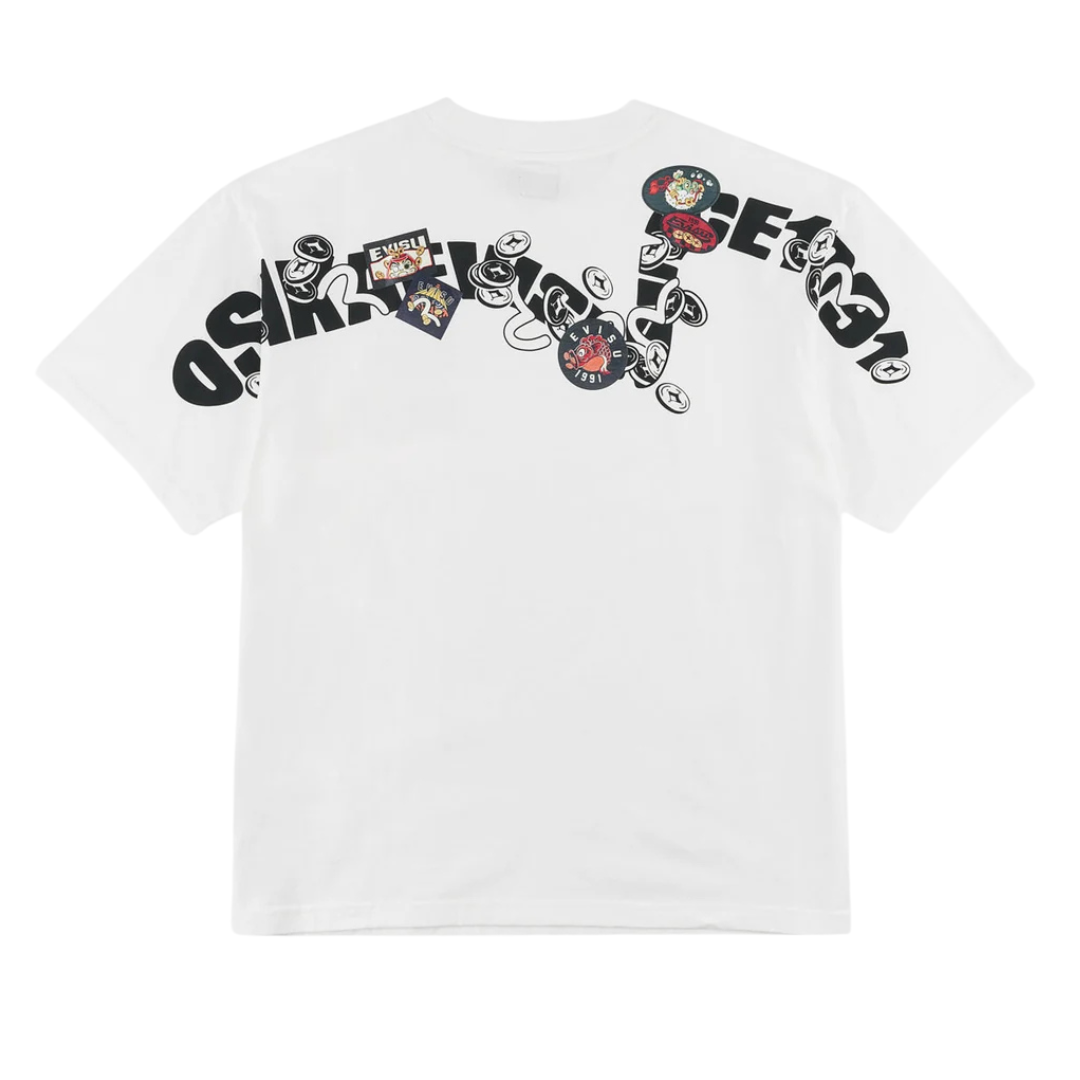 Multi-Badge Fortune Daicock Print T-Shirt