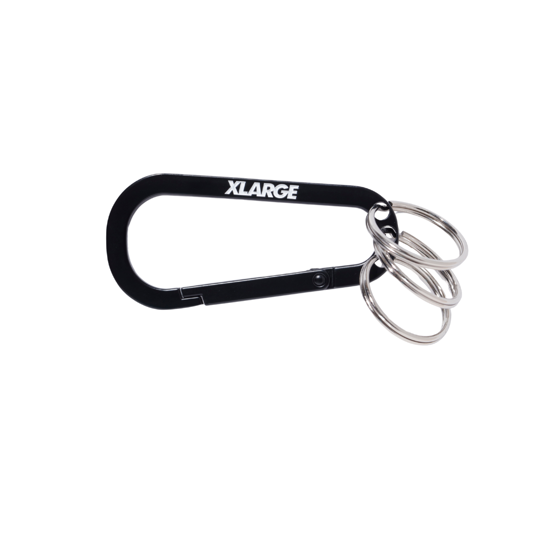 SLANTED LOGO KEYRING (BLACK)