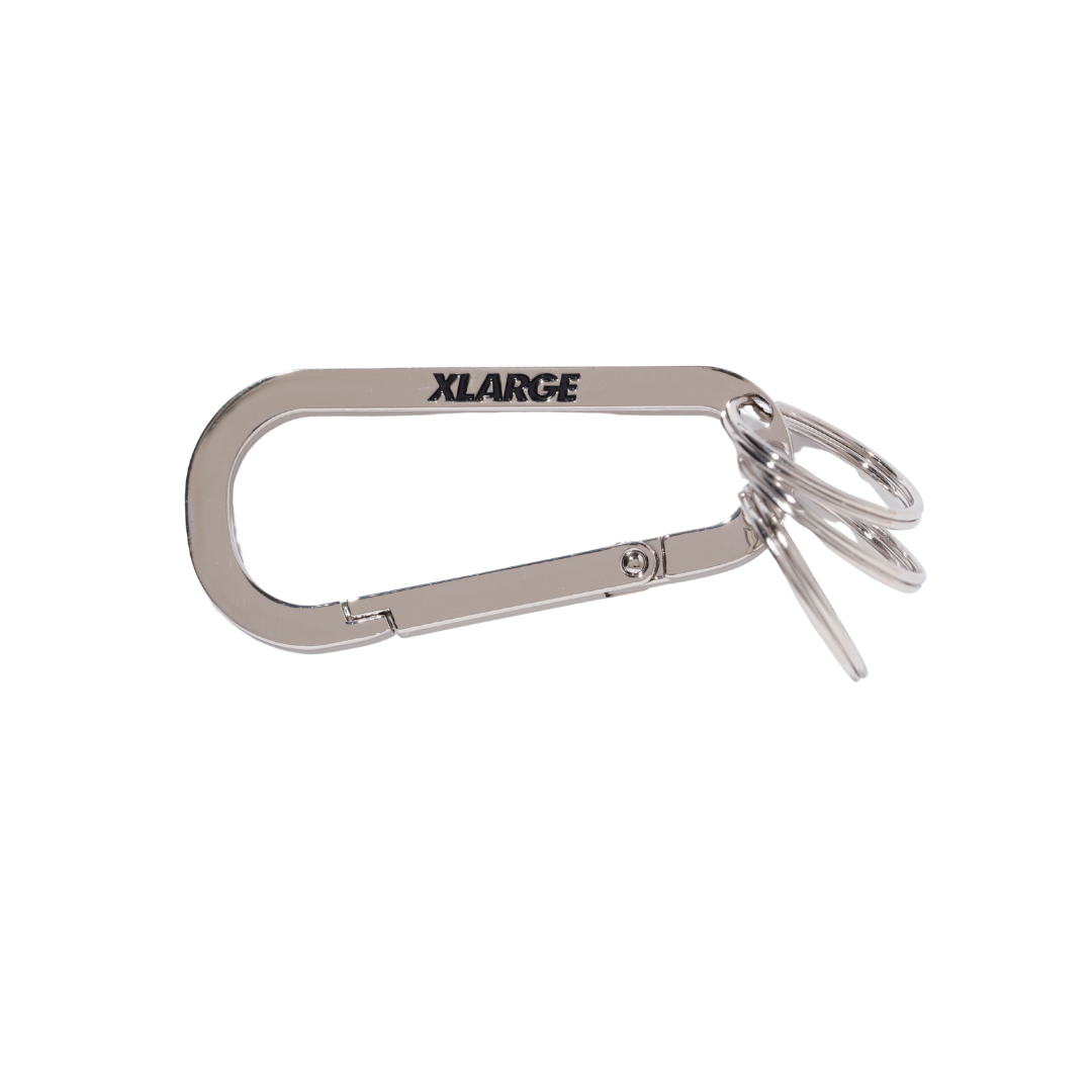 SLANTED LOGO KEYRING (SILVER)