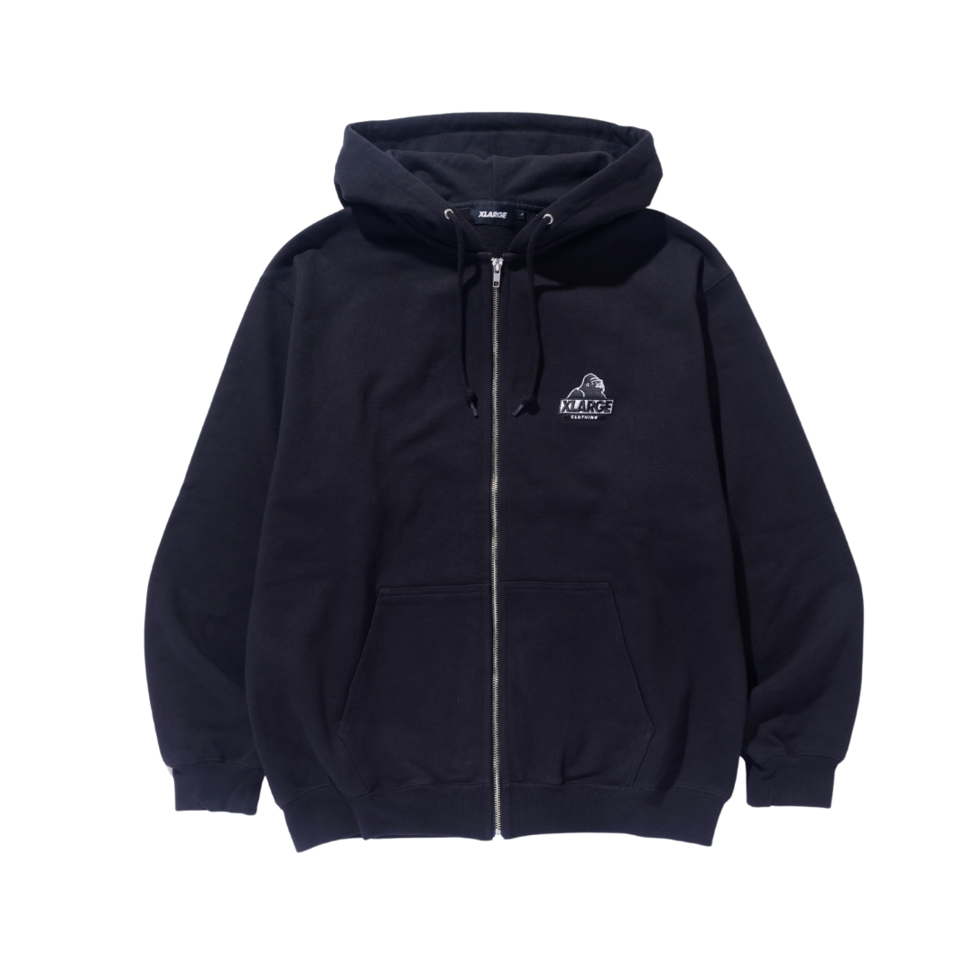 SLANTED OG ZIP HOODIE (BLACK)