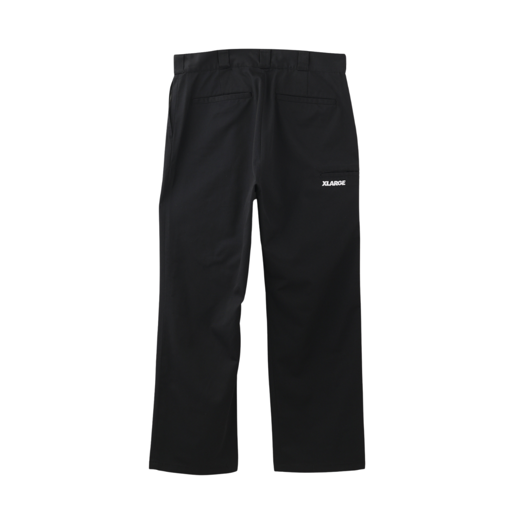 EMBROIDERED WORK PANTS (BLACK)