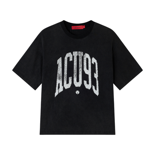 COLLEGE '93 T-SHIRT WASHED BLACK