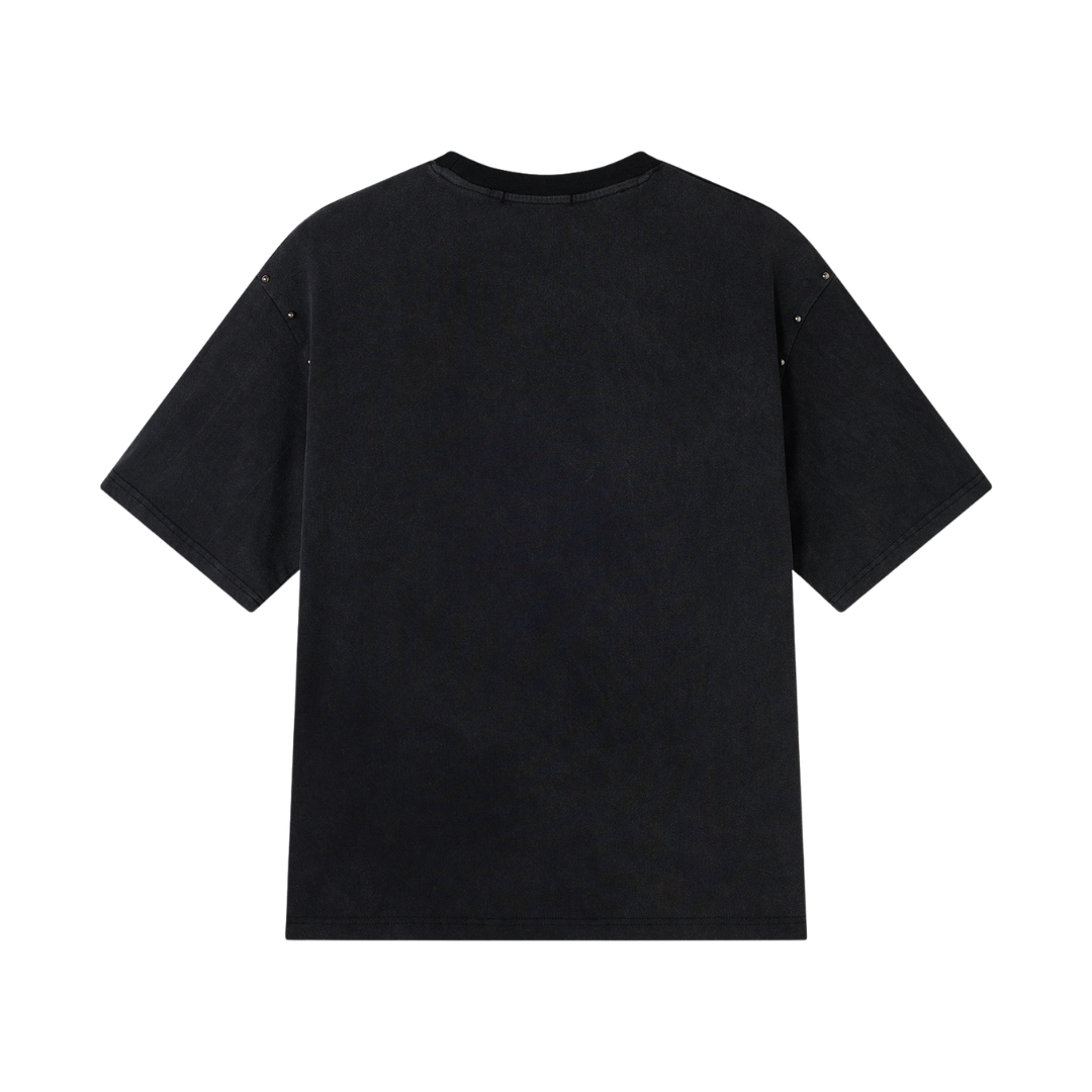 RABBIT T-SHIRT WASHED BLACK