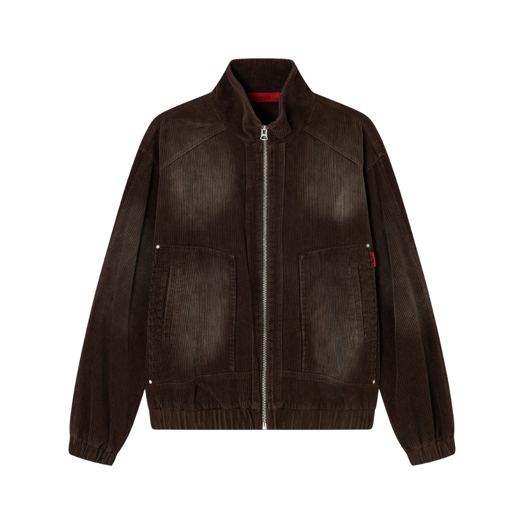 CORDUROY JACKET COFFEE QUARTZ