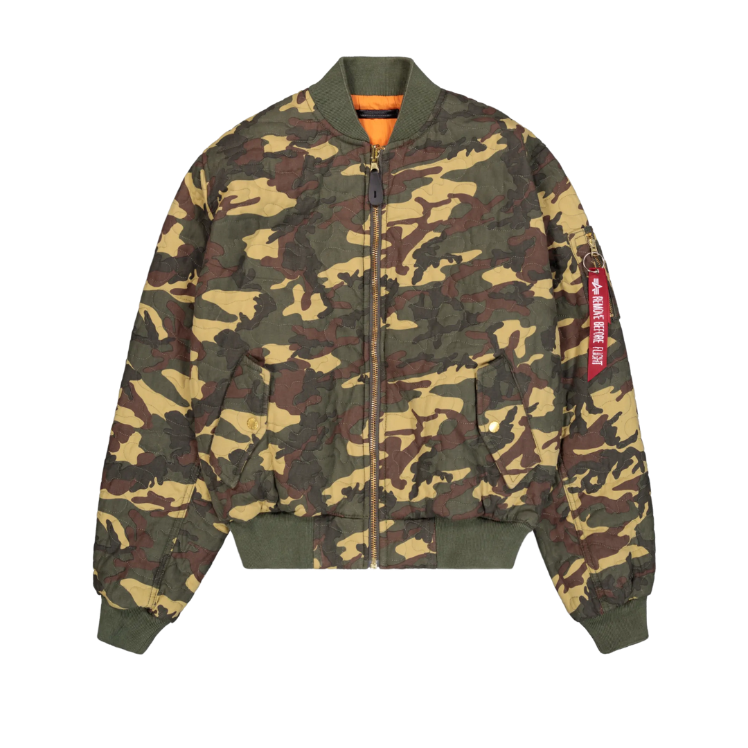 MA-1 Quilted Camouflage Bomber Jacket
