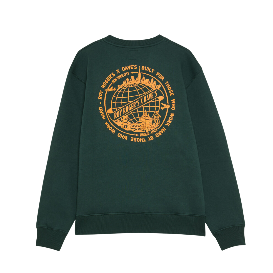 ROY ROGER'S X DAVE's Sweater Collabo world Washed