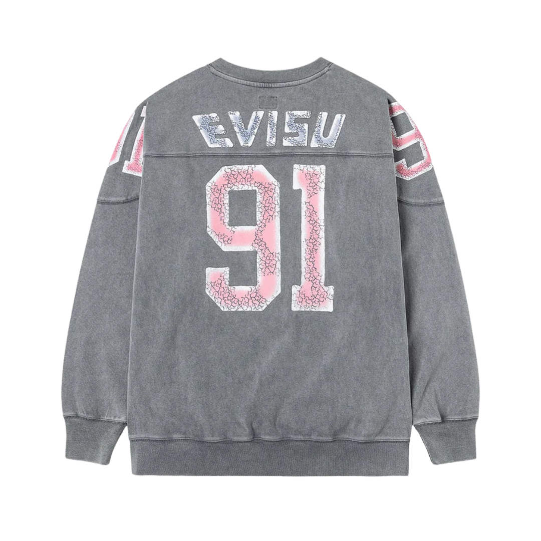 Logo and "91" Print Regular Fit Long-Sleeve T-shirt