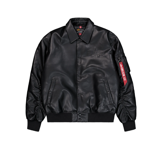 PU College Bomber Jacket