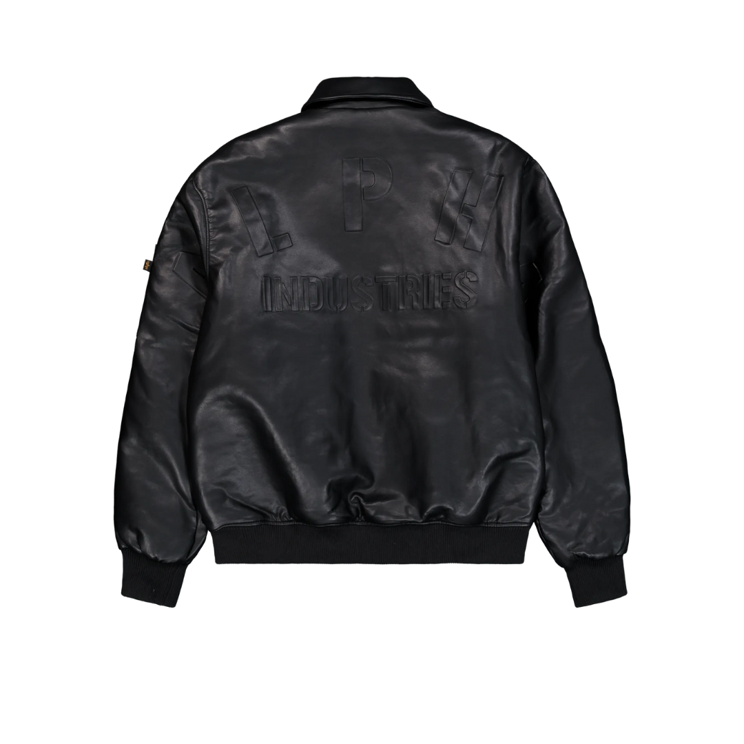 PU College Bomber Jacket