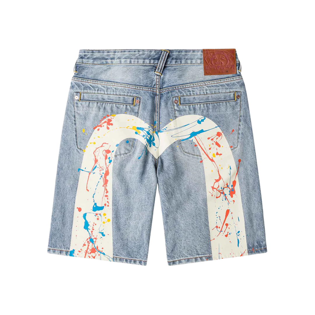Daicock Spray Dye Denim Shorts