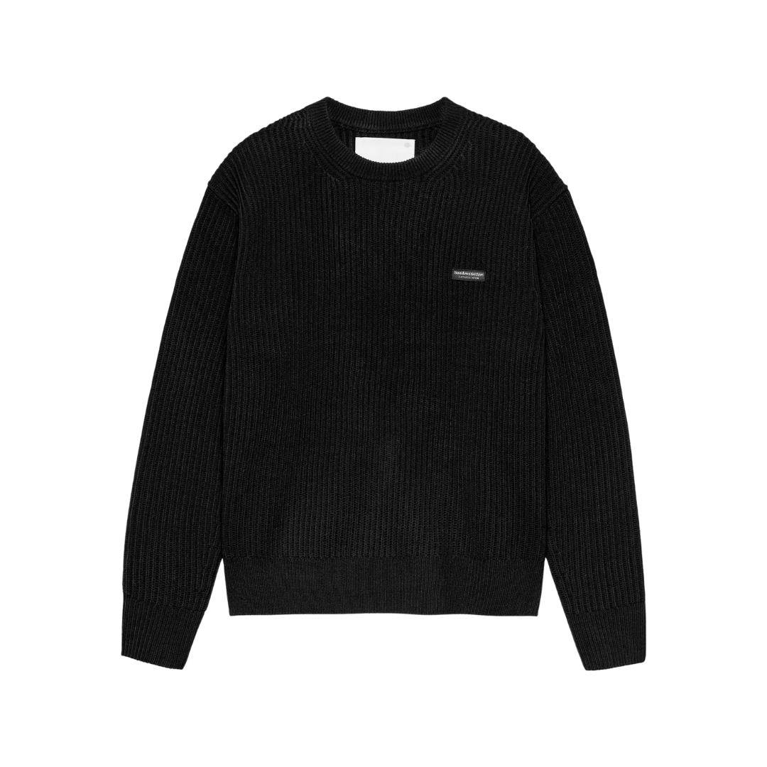KNITTED CREWNECK BLACK