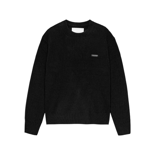 KNITTED CREWNECK BLACK