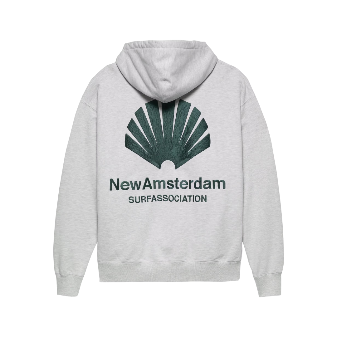 LOGO HOODIE GREY MELANGE