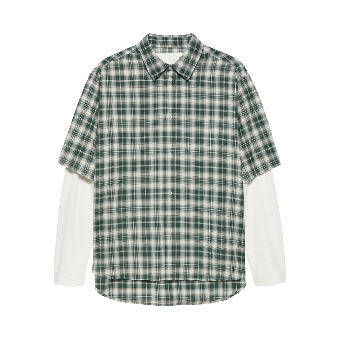 DOUBLE LAYER SHIRT GREEN