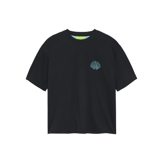 DOUBLE LAYERED LOGO TEE BLACK