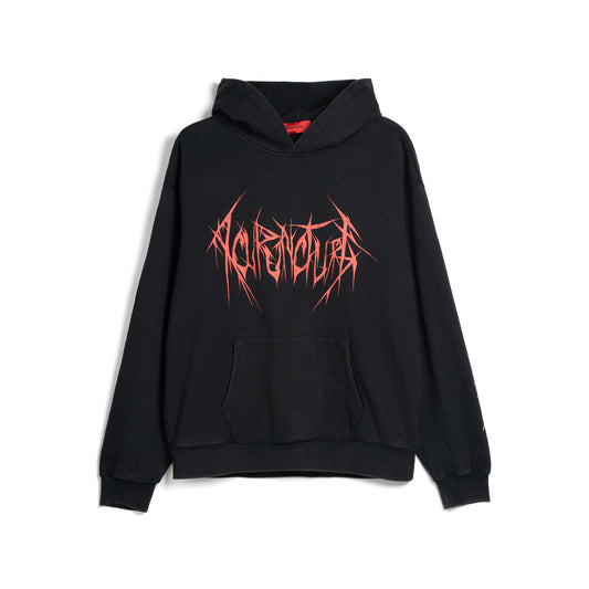 Acupuncture "Black Crewneck Hoodie"